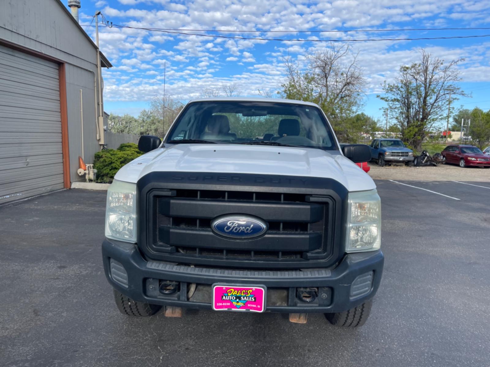 2011 Alpine White /Grey Ford F-350 SD XL (1FT8X3B62BE) with an 6.2 Liter V8 engine, AT transmission, located at 813 E Fairview Ave, Meridian , ID, 83642, (208) 336-8230, 43.618851, -116.384010 - Photo #3